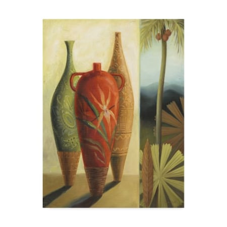 Lisa Audit 'South Of Paradise Vases 2' Canvas Art,14x19